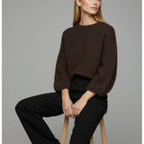 Damenpullover mit Mohairwolle