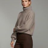 Damenpullover mit Mohairwolle