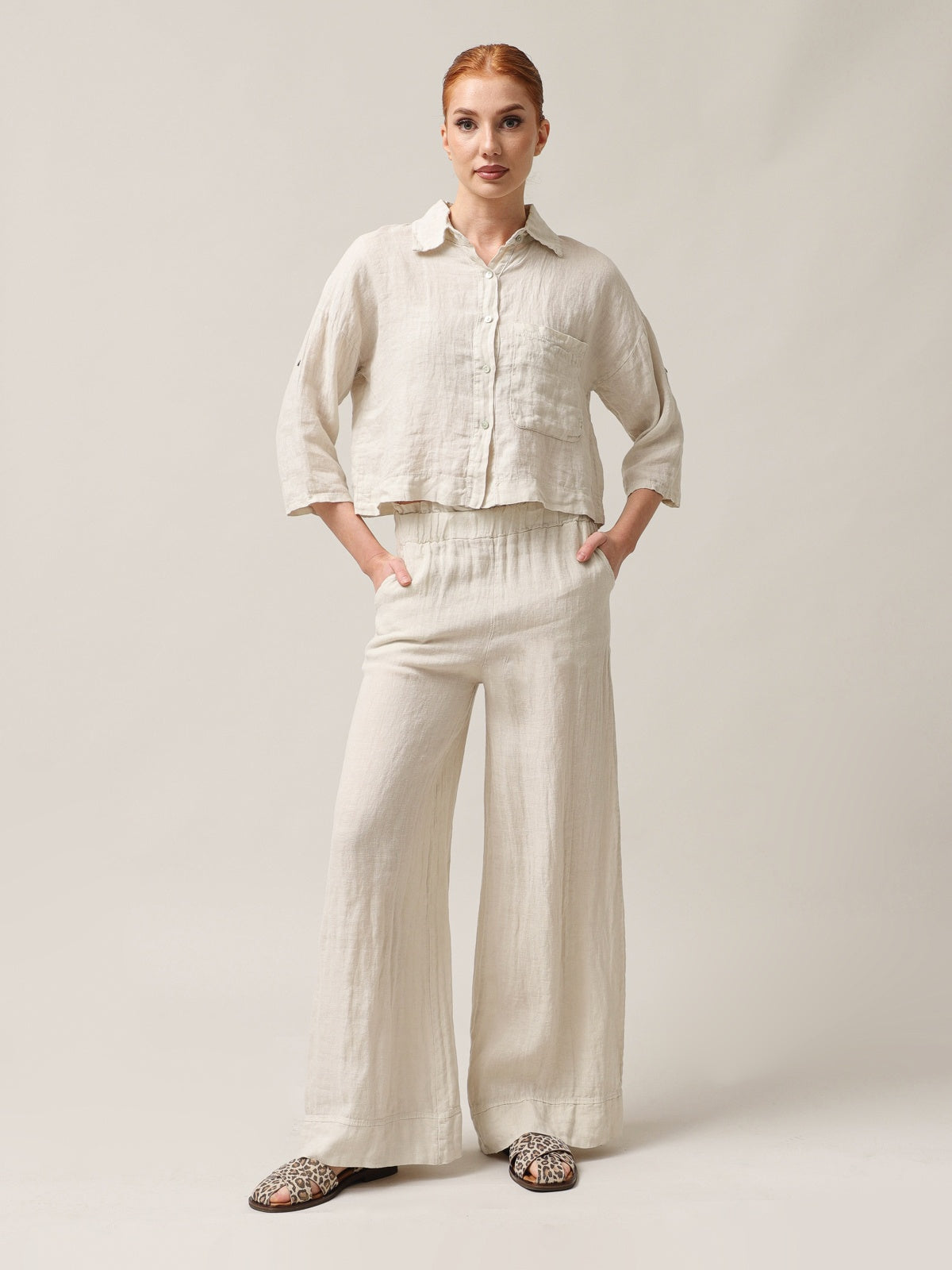 Damenhose, Capsule Collection, 100% Leinen