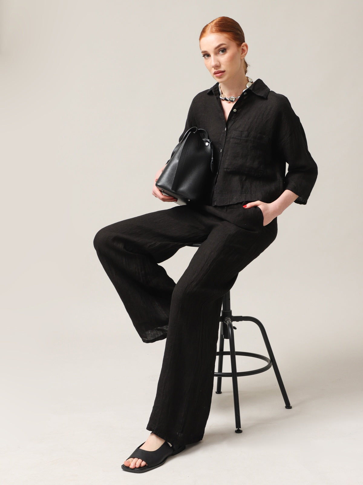 Damenhose, Capsule Collection, 100% Leinen