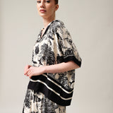 Damen-Poloshirt mit Seide