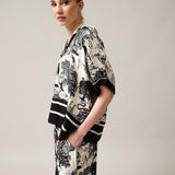 Damen-Poloshirt mit Seide