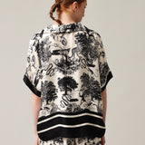 Damen-Poloshirt mit Seide