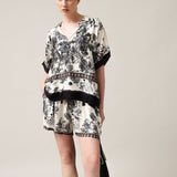 Damen-Poloshirt mit Seide