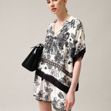 Damen-Poloshirt mit Seide