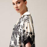 Damen-Poloshirt mit Seide