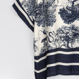 Damen-Poloshirt mit Seide