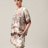 Damen-Poloshirt mit Seide