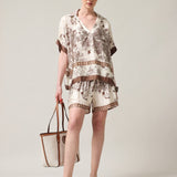 Damen-Poloshirt mit Seide