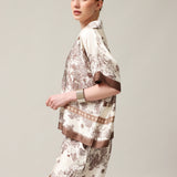 Damen-Poloshirt mit Seide