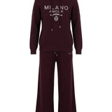 Damenpullover und Hose mit Kaschmiranteil