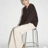 Damenpullover aus Alpaka-Babywolle