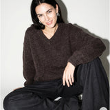 Damenpullover aus Alpaka-Babywolle