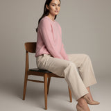 Damenpullover mit Baby-Alpakawolle