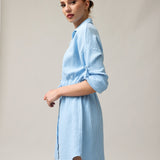 Hemdartiges Musselin-Kleid