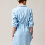 Hemdartiges Musselin-Kleid