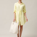 Hemdartiges Musselin-Kleid