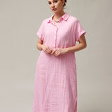 Hemdblusenkleid für Frauen, Capsule Collection, 100% Leinen