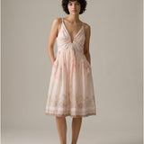 Damenkleid mit Leinen