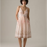 Damenkleid mit Leinen