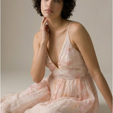 Damenkleid mit Leinen