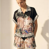 Damen-Shorts mit Seidenanteil