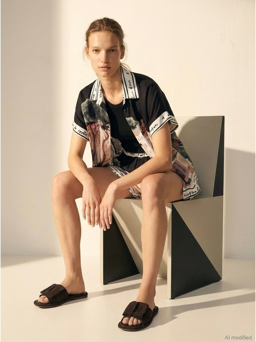 Damen-Shorts mit Seidenanteil