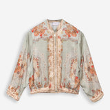 Damenjacke im „Bomber“-Stil mit Seide