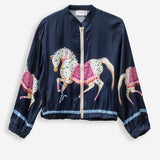 Damen Bomberjacke mit Seide