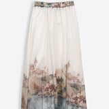 Moteriškas sijonas su šilku