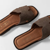 Damen-Lederslipper