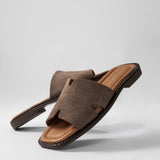 Damen-Lederslipper