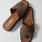 Damen-Lederslipper