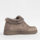 Damen-Lederstiefeletten mit Futter