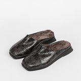 Leder-Outdoor-Pantoffeln für Damen