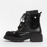 Lederstiefeletten für Damen