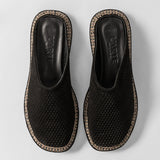 Leder-Outdoor-Pantoffeln für Damen