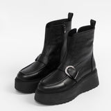Lederstiefeletten für Damen