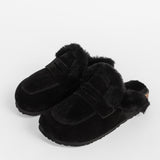 Damen-Ledersandalen für draußen mit Futter