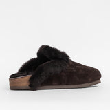 Damen-Leder-Outdoor-Pantoffeln mit Futter