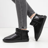 Damen-Lederstiefel mit Heizung