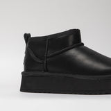 Damen Lederstiefel mit Isolierung