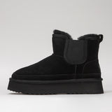 Damen Lederstiefel mit Isolierung