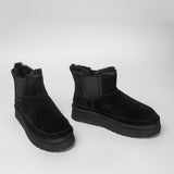 Damen Lederstiefel mit Isolierung