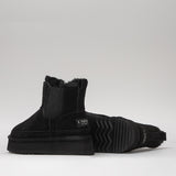Damen Lederstiefel mit Isolierung