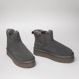 Damen Lederstiefel mit Isolierung