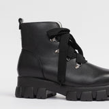 Damen-Winterstiefeletten aus Leder mit Innenfutter