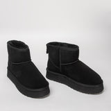 Damen Lederstiefel mit Isolierung