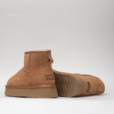Damen Lederstiefel mit Isolierung