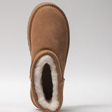 Damen Lederstiefel mit Isolierung